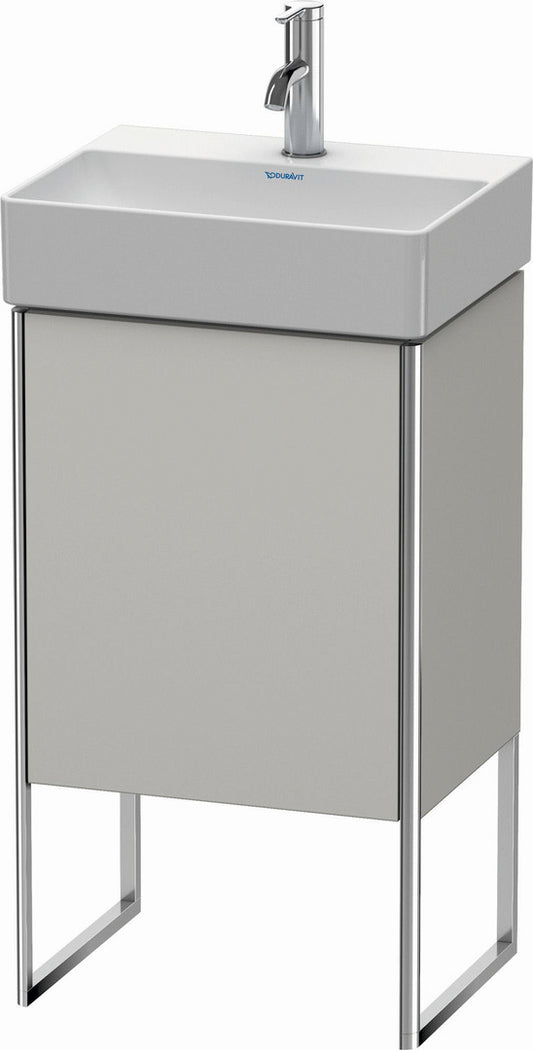 Duravit XSquare 17" Concrete Gray One Door Floorstanding Vanity Unit (XS4441L0707)