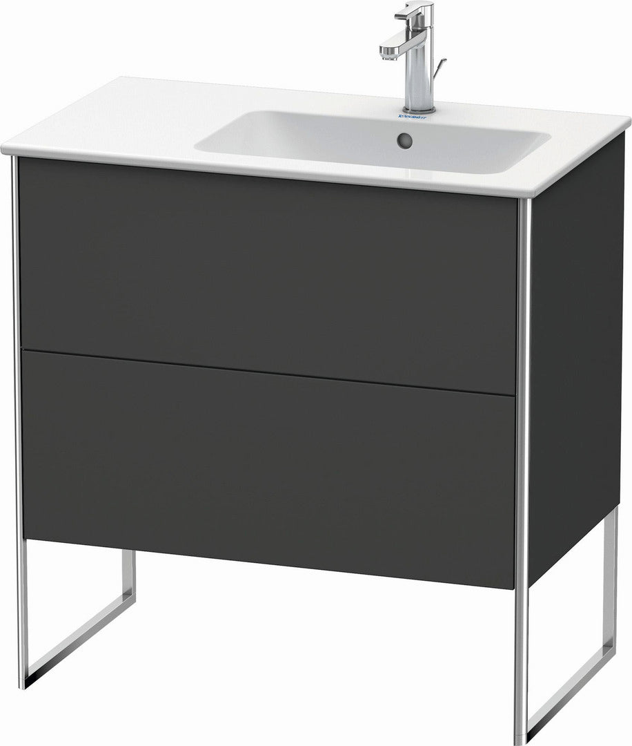 Duravit XSquare 32" Graphite Two Drawer Floorstanding Vanity Unit (XS445204949)