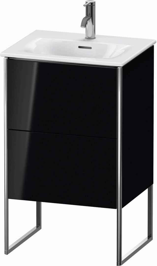 Duravit XSquare 20" Black Two Drawer Floorstanding Vanity Unit (XS452104040)