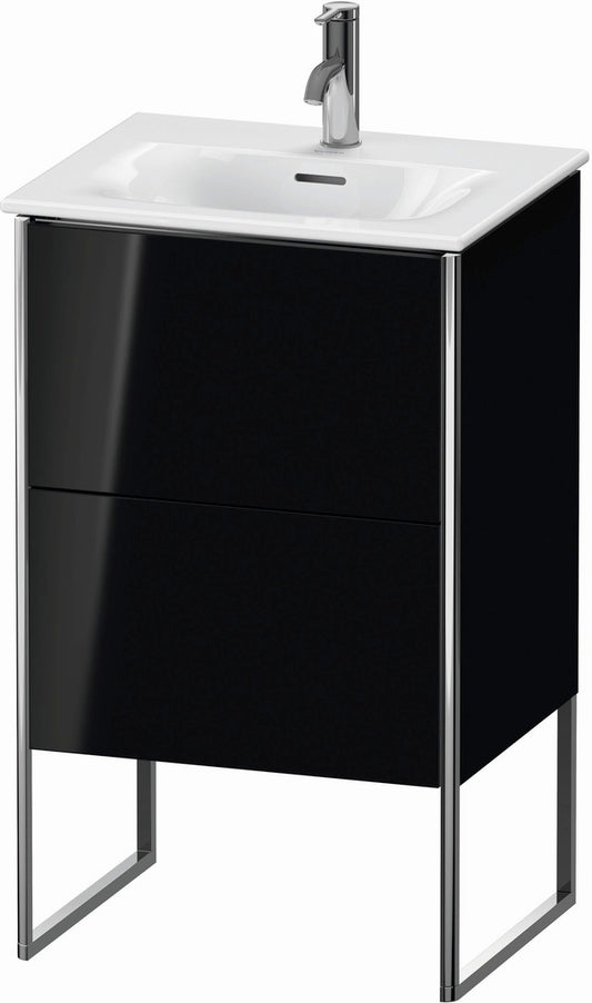 Duravit XSquare 20" Black Two Drawer Floorstanding Vanity Unit (XS452104040)