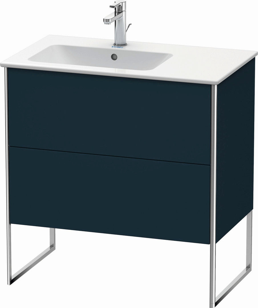 Duravit XSquare 32" Midnight Blue Two Drawer Floorstanding Vanity Unit (XS445009898)