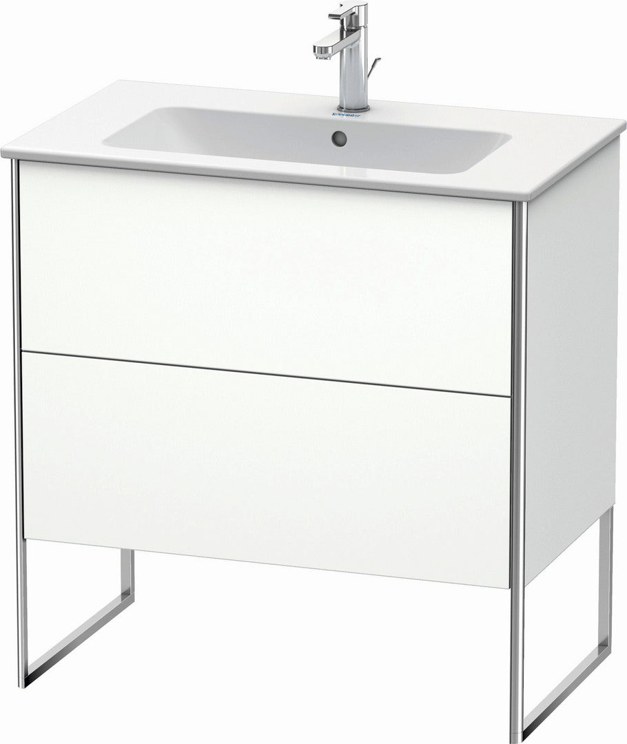 Duravit XSquare 32" White Matt Two Drawer Floorstanding Vanity Unit (XS444601818)
