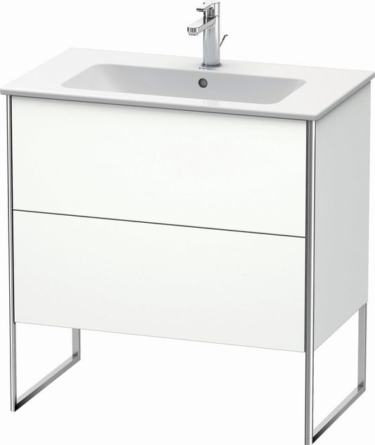 Duravit XSquare 32" White Matt Two Drawer Floorstanding Vanity Unit (XS444601818)