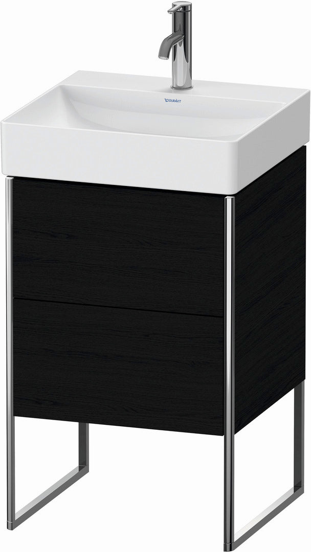 Duravit XSquare 19" Oak Black Two Drawer Floorstanding Vanity Unit (XS443901616)