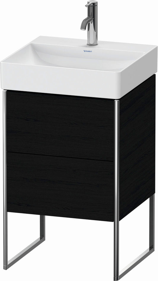 Duravit XSquare 19" Oak Black Two Drawer Floorstanding Vanity Unit (XS443901616)