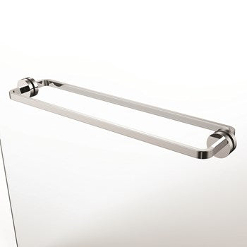 Speakman Vector 24" Back To Back Polished Chrome Towel Bar for Glass Shower Door