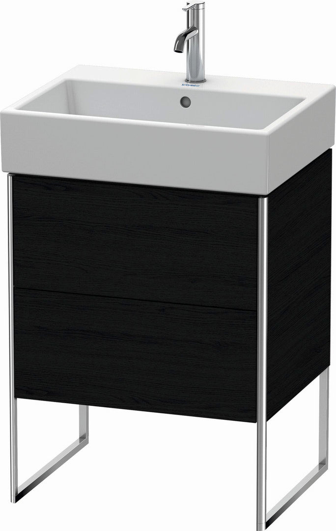 Duravit XSquare 23" Oak Black Two Drawer Floorstanding Vanity Unit (XS447301616)
