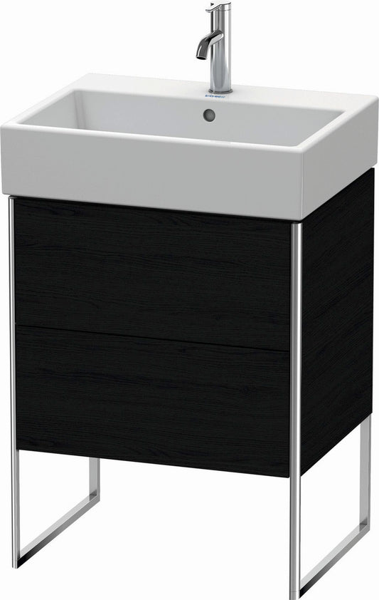 Duravit XSquare 23" Oak Black Two Drawer Floorstanding Vanity Unit (XS447301616)