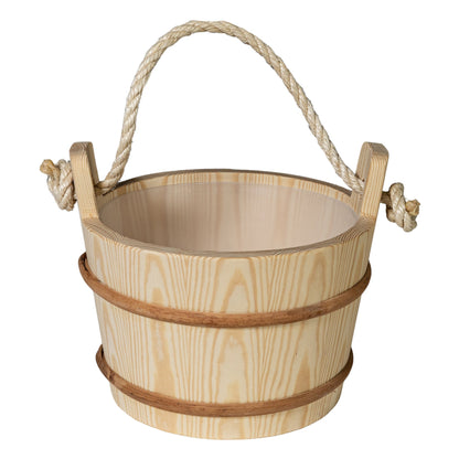 PROSAUNAS 4-Liter Lined Wood Sauna Bucket