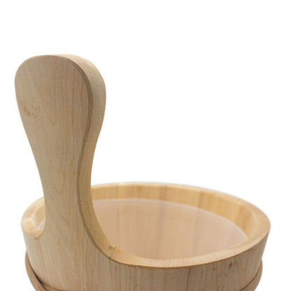 PROSAUNAS 4-Liter Lined Wood Sauna Bucket With Alder Frame