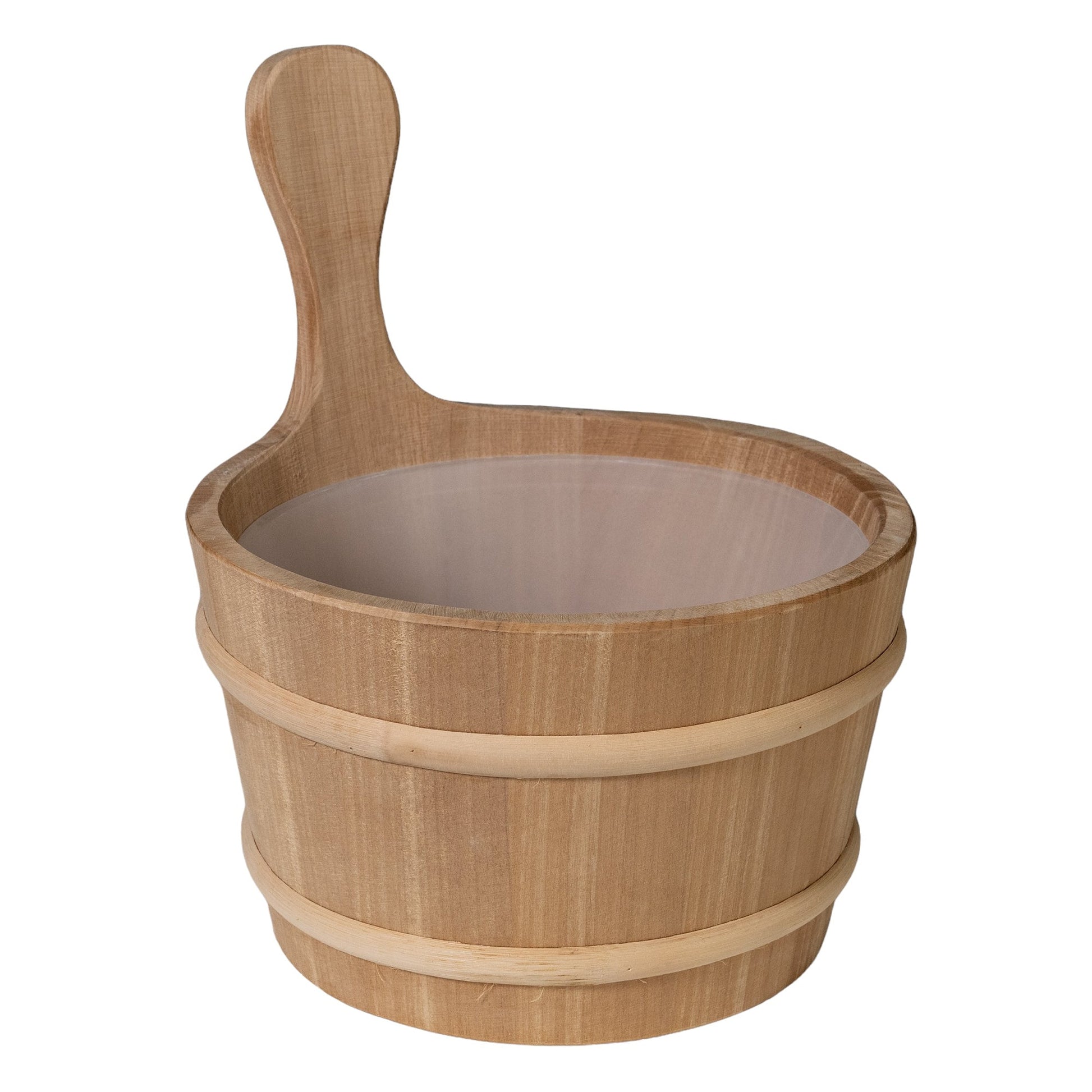 PROSAUNAS 4-Liter Lined Wood Sauna Bucket With Thermo-Aspen Frame