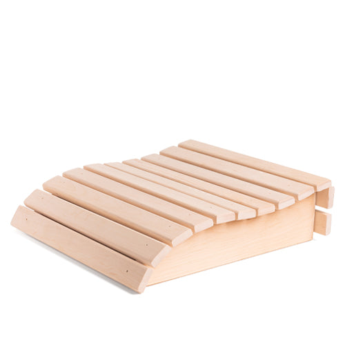 PROSAUNAS Alder 11" x 13.2" Natural Alder Wood Contoured Sauna Headrest