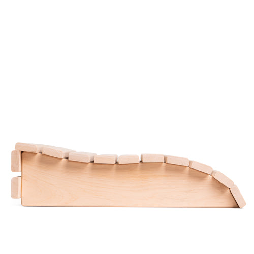 PROSAUNAS Alder 11" x 13.2" Natural Alder Wood Contoured Sauna Headrest