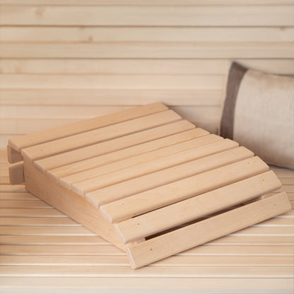 PROSAUNAS Alder 11" x 13.2" Natural Alder Wood Contoured Sauna Headrest
