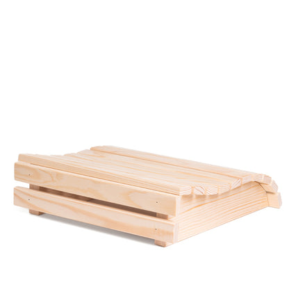 PROSAUNAS Spruce 11" x 13.2" Natural Spruce Wood Contoured Sauna Headrest
