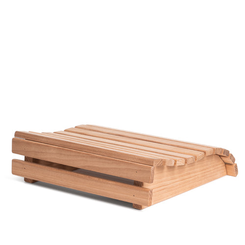 PROSAUNAS Thermo-Aspen 11" x 13.2" Natural Aspen Wood Contoured Sauna Headrest