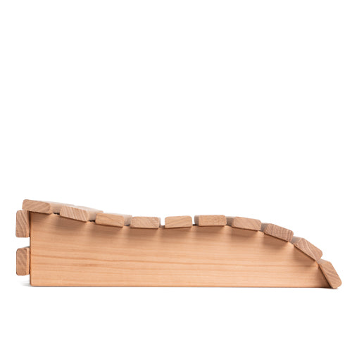 PROSAUNAS Thermo-Aspen 11" x 13.2" Natural Aspen Wood Contoured Sauna Headrest