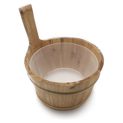 PROSAUNAS Spruce 1G Natural Spruce Wood Sauna Bucket