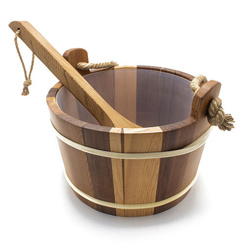 PROSAUNAS 4L Cedar Wood Bucket & Ladle