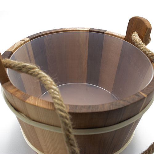 PROSAUNAS 4L Cedar Wood Bucket & Ladle