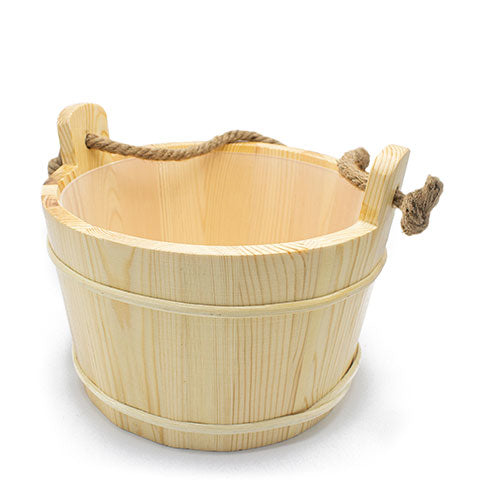 PROSAUNAS 6L Pine Wood Sauna Bucket & Ladle