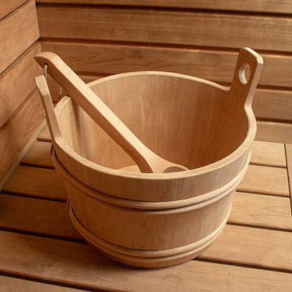PROSAUNAS Large Pine Wood Ladle