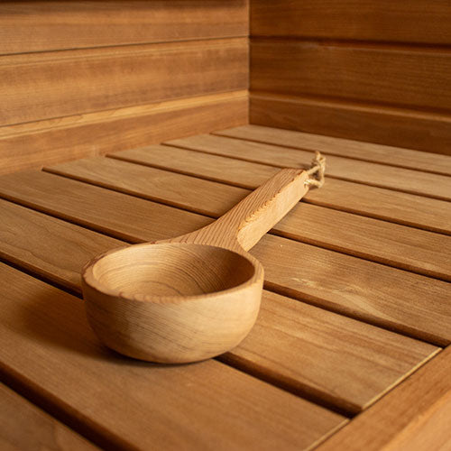PROSAUNAS Large Pine Wood Ladle