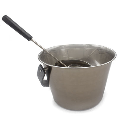 PROSAUNAS Stainless 1G Stainless Steel Sauna Pail with Ladle