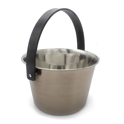 PROSAUNAS Stainless 1G Stainless Steel Sauna Pail with Ladle