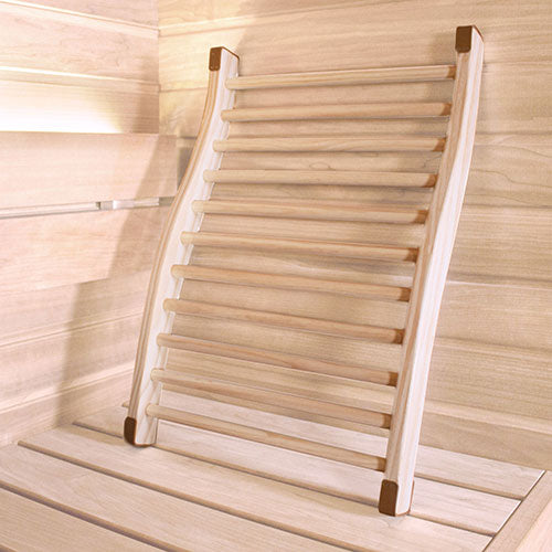 PROSAUNAS Pine S-Shaped Ergonomic Sauna Backrest