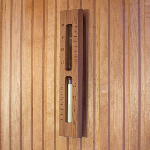 PROSAUNAS Cedar 15-Minute Wall-Mounted Rotating Sauna Sand Timer