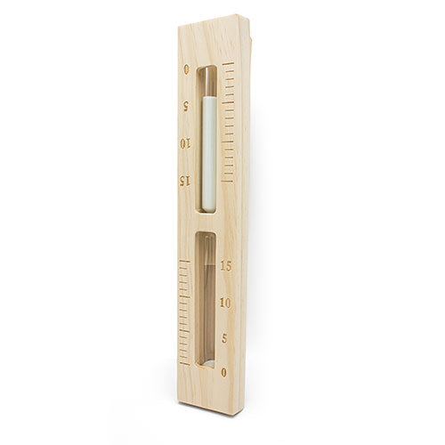 PROSAUNAS Pine 15-Minute Wall-Mounted Rotating Sauna Sand Timer