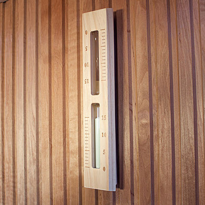 PROSAUNAS Pine 15-Minute Wall-Mounted Rotating Sauna Sand Timer