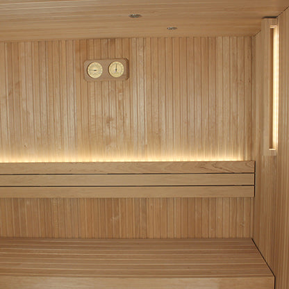 PROSAUNAS Cedar Wood Thermometer & Hygrometer