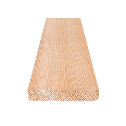 PROSAUNAS Cedar 1" x 4" x 6' Natural Cedar Wood Vertical Grain, Smooth 4 Sides, Eased Edges Sauna Bench Material