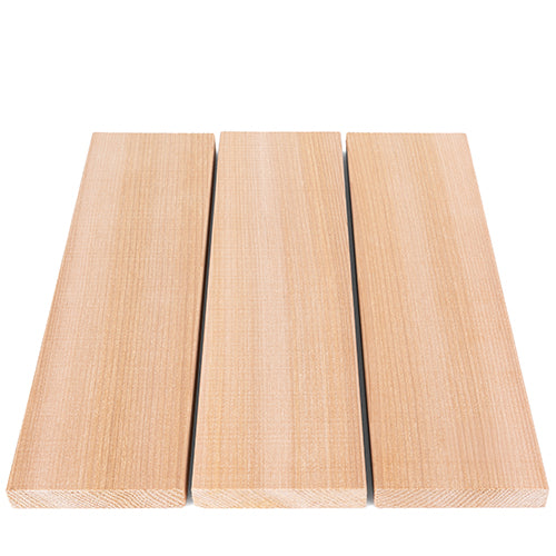 PROSAUNAS Cedar 1" x 4" x 1' Natural Cedar Wood Vertical Grain, Smooth 4 Sides, Eased Edges Sauna Bench Material