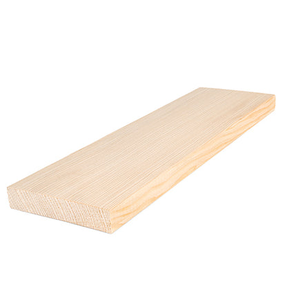 PROSAUNAS Hemlock 1" x 4" x 5' Natural Hemlock Wood Vertical Grain, Smooth 4 Sides Eased Edges Sauna Bench Material