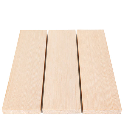 PROSAUNAS Hemlock 1" x 4" x 8' Natural Hemlock Wood Vertical Grain, Smooth 4 Sides Eased Edges Sauna Bench Material