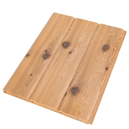 PROSAUNAS Cedar 1" x 4" x 8' Natural Cedar Wood Select Tight Knot, Tongue & Groove, V-Joint 2 Edges Sauna Wall Panelling