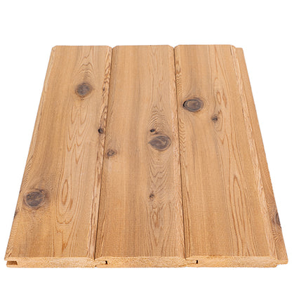 PROSAUNAS Cedar 1" x 4" x 8' Natural Cedar Wood Select Tight Knot, Tongue & Groove, V-Joint 2 Edges Sauna Wall Panelling