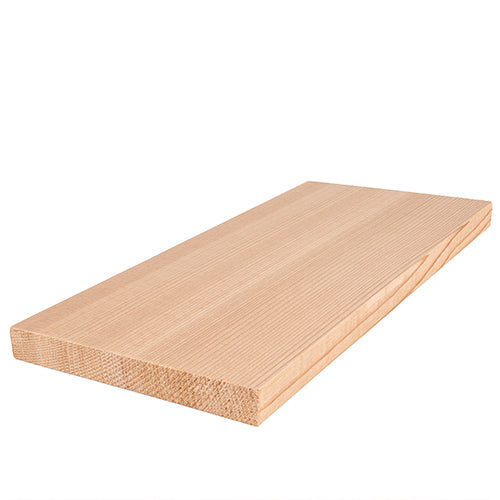 PROSAUNAS Cedar 1" x 6" x 1' Natural Cedar Wood Vertical Grain, Smooth 4 Sides, Eased Edges Sauna Bench Material