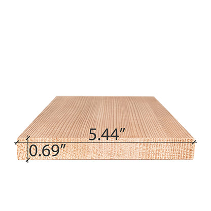 PROSAUNAS Cedar 1" x 6" x 1' Natural Cedar Wood Vertical Grain, Smooth 4 Sides, Eased Edges Sauna Bench Material