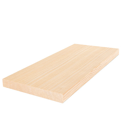 PROSAUNAS Hemlock 1" x 6" x 1' Natural Hemlock Wood Vertical Grain, Smooth 4 Sides Eased Edges Sauna Bench Material