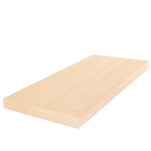 PROSAUNAS Hemlock 1" x 6" x 7' Natural Hemlock Wood Vertical Grain, Smooth 4 Sides Eased Edges Sauna Bench Material
