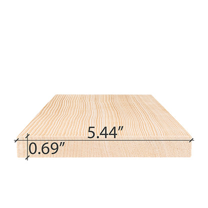 PROSAUNAS Hemlock 1" x 6" x 1' Natural Hemlock Wood Vertical Grain, Smooth 4 Sides Eased Edges Sauna Bench Material