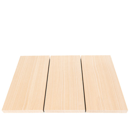 PROSAUNAS Hemlock 1" x 6" x 1' Natural Hemlock Wood Vertical Grain, Smooth 4 Sides Eased Edges Sauna Bench Material