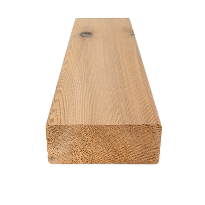 PROSAUNAS Cedar 2" x 4" x 8' Natural Cedar Wood Select Tight Knot, Smooth 4 Sides Eased Edges Sauna Wall Panelling