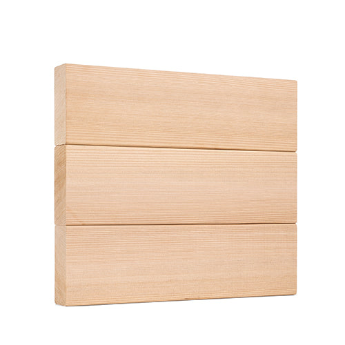 PROSAUNAS Cedar 2" x 4" x 1' Natural Cedar Wood Vertical Grain, Smooth 4 Sides, Eased Edges Sauna Wall Panelling