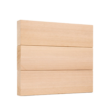 PROSAUNAS Cedar 2" x 4" x 5' Natural Cedar Wood Vertical Grain, Smooth 4 Sides, Eased Edges Sauna Wall Panelling