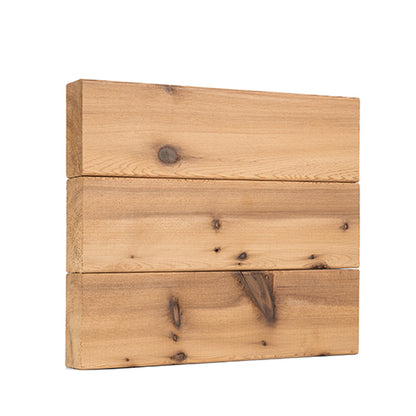 PROSAUNAS Cedar 2" x 4" x 8' Natural Cedar Wood Select Tight Knot, Smooth 4 Sides Eased Edges Sauna Wall Panelling